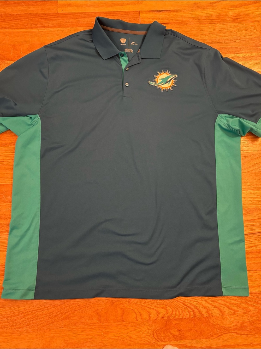 Nike Dri-FIT Miami Dolphins Polo Shirt – Men’s 3XL – NFL Team Apparel